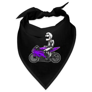 Motorcycle Lifestyle / Motorrad / Motorräder biker - Bandana - Schwarz - Vorne