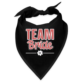 Team Bride - Bandana - Schwarz - Vorne