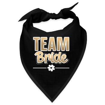 Team Bride - Bandana - Schwarz - Vorne