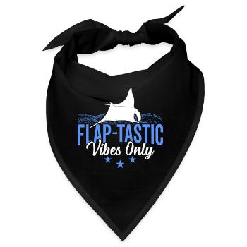 Mantarochen Flap-tastische Vibes Mantarochen - Bandana - Schwarz - Vorne