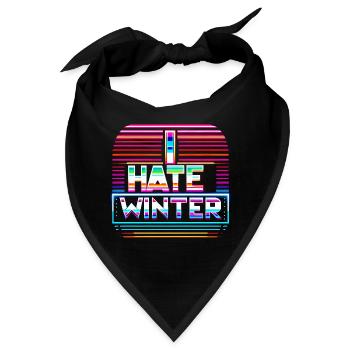 I Hate Winter 9 - Bandana - Schwarz - Vorne