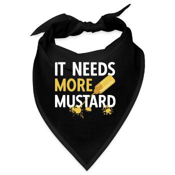 Senf Mustard - Bandana - Schwarz - Vorne