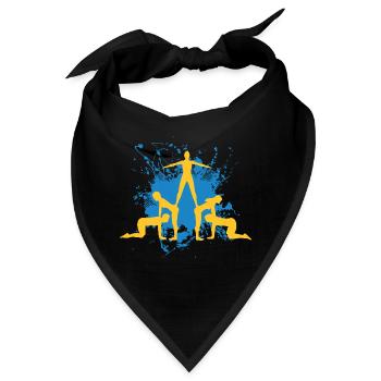 Gardetanz Schautanz Showtanz Geschenk Geschenkidee - Bandana - Schwarz - Vorne
