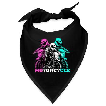 Motorcycle Lifestyle / Motorrad / Motorräder biker - Bandana - Schwarz - Vorne