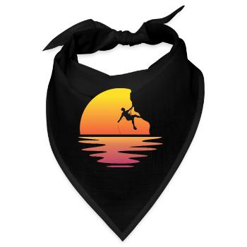 Felsklettern - Bandana - Schwarz - Vorne