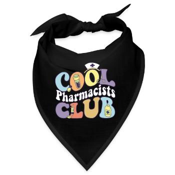 Cool Pharmacists Club Pharmacologist Practitioner - Bandana - Schwarz - Vorne