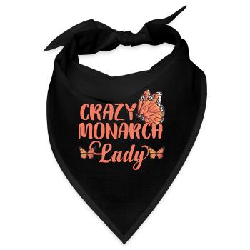Monarch Damen Schmetterling Lustig - Bandana - Schwarz - Vorne