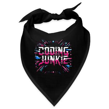Coding Junkie 15 - Bandana - Schwarz - Vorne
