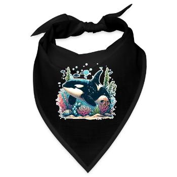 Orca Schwertwal - Bandana - Schwarz - Vorne