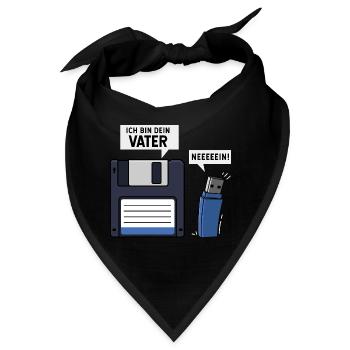 Ich Bin Dein Vater Diskette USB Stick - Bandana - Schwarz - Vorne