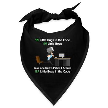 Programmierer - Bandana - Schwarz - Vorne