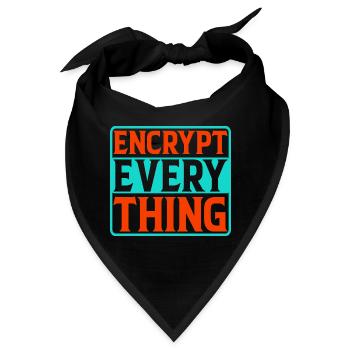 Encrypt Everything 4 - Bandana - Schwarz - Vorne