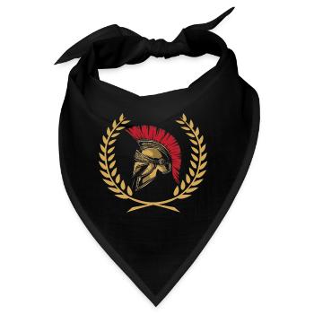 Rom Soldat Römer Helm Italien Geschenk Legionär - Bandana - Schwarz - Vorne
