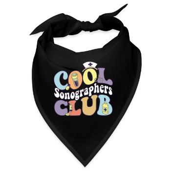 Cool Sonographers Club Rad Tech Squad Radiologist - Bandana - Schwarz - Vorne
