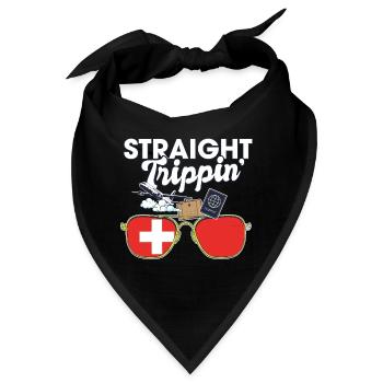 Straight Trippin' Switzerland Vacation Tour - Bandana - Schwarz - Vorne