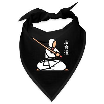 iaido - Bandana - Schwarz - Vorne