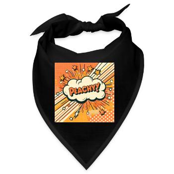 Peachy Pfirsich - Bandana - Schwarz - Vorne