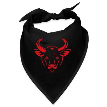 Stier - Bandana - Schwarz - Vorne