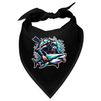 Tauchen Taucher - Bandana - Schwarz - Vorne