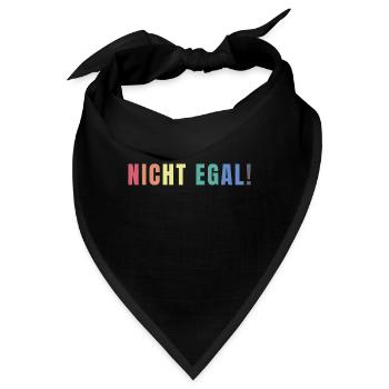 NICHT EGAL - Bandana - Schwarz - Vorne