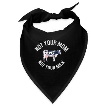 Vegan Fleischlos Tierlieb & Veganer - Bandana - Schwarz - Vorne