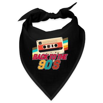 Zurück in die 90er - Retro - Bandana - Schwarz - Vorne