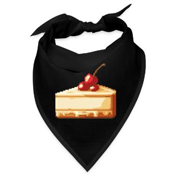 Käsekuchen Pixel - Bandana - Schwarz - Vorne