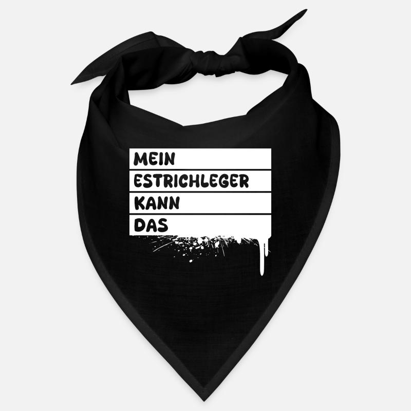 Geschenk für Estrichleger - Bandana - Schwarz