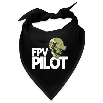 FPV Pilot - FPV Drohne Drohnenpilot - Bandana - Schwarz - Vorne