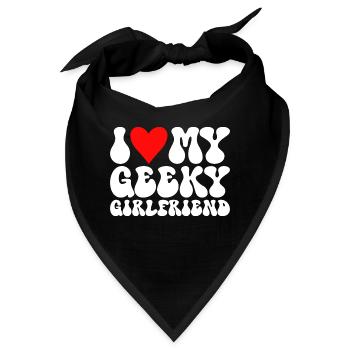 Ich liebe meine Geek-Freundin Ich liebe meine Geek-Freundin - Bandana - Schwarz - Vorne