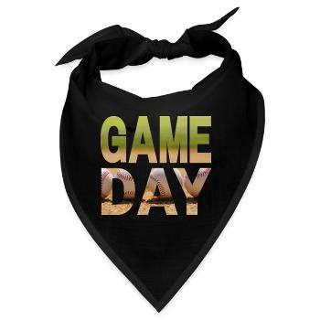 Game Day Baseball - Bandana - Schwarz - Vorne