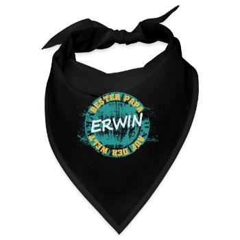 Vatertag Erwin - Bandana - Schwarz - Vorne