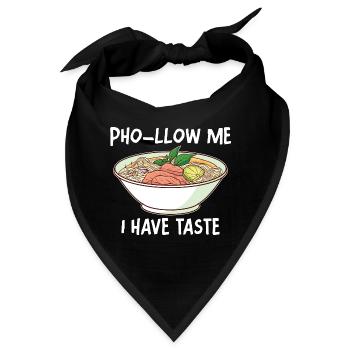 Lustige Pho Vietnamesische Nudelsuppe Pho - Bandana - Schwarz - Vorne