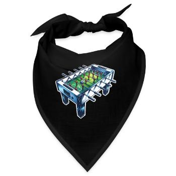 Tischkicker Tischfußball - Bandana - Schwarz - Vorne