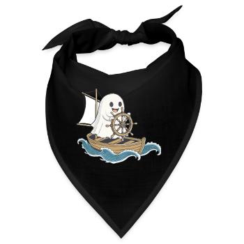 Geist Segler Halloween - Bandana - Schwarz - Vorne