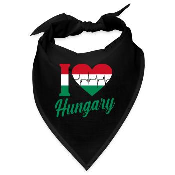 Ungarn - Bandana - Schwarz - Vorne