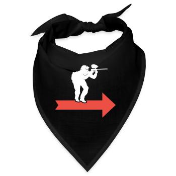 paintball gotcha paintballspieler paint - Bandana - Schwarz - Vorne