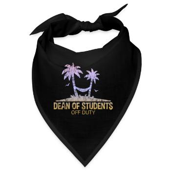 Dean Of Students Off Duty 3 - Bandana - Schwarz - Vorne