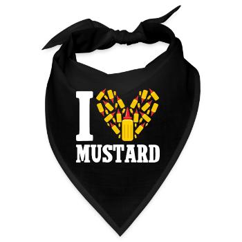 Senf Mustard - Bandana - Schwarz - Vorne