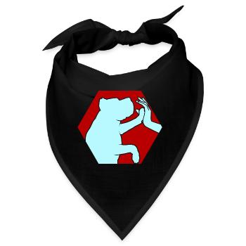 Hundefreunde Hundeliebhaber Hund - Bandana - Schwarz - Vorne