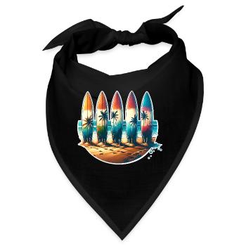Surfen Surfer - Bandana - Schwarz - Vorne