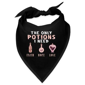 Glaube Hoffnung Liebe Tugend Elixier Witch Trank W - Bandana - Schwarz - Vorne