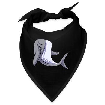 Hai Kostüm - Bandana - Schwarz - Vorne