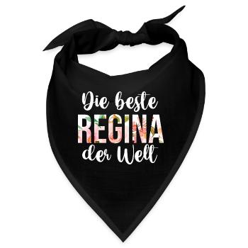Vorname Regina - Bandana - Schwarz - Vorne