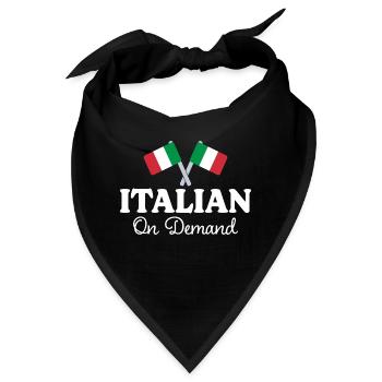 Italienisch Übersetzer Italienisch Dolmetscher - Bandana - Schwarz - Vorne
