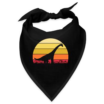 Archäologe Dino Brachiosaurus Dinosaurier - Bandana - Schwarz - Vorne