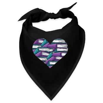 Lesen - Bandana - Schwarz - Vorne