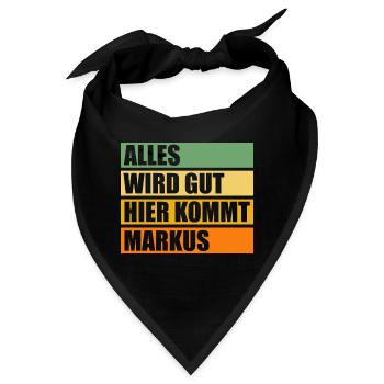 Markus - Bandana - Schwarz - Vorne