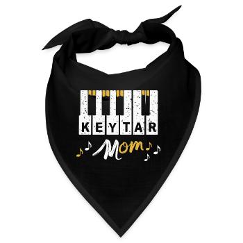 Keytar Keyboard Geschenk - Bandana - Schwarz - Vorne