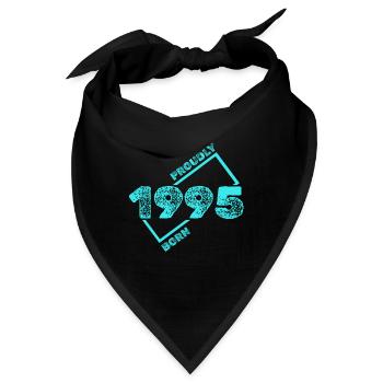 Geboren 1995 - Bandana - Schwarz - Vorne